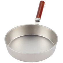 28cm Pure Titanium Non-Stick Frying Pan with Anti-Scald Wood Handle for Gas & Induction Cooktops
