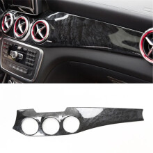 Peach Wood Frame Radio Audio Panel Dash Mount Trim Kit for 14-17 Benz CLA/GLA 200/220/260 - Fascia Face Surround Frame Refitting Kit