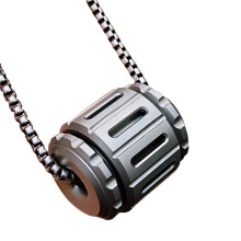 Premium Titanium Damascus Gyro Beads - Stress Relieving Paracord Accessories for Men