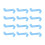 Blank Satins Straps Birthday Wedding Celebration-light blue 1