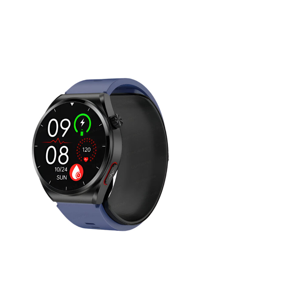 Smart Health Pro: Advanced Medical-Grade Smartwatch with Air Pump Technology for Blood Pressure, ECG, PPG, Blood Sugar, Blood Fat, and Uric Acid Moni