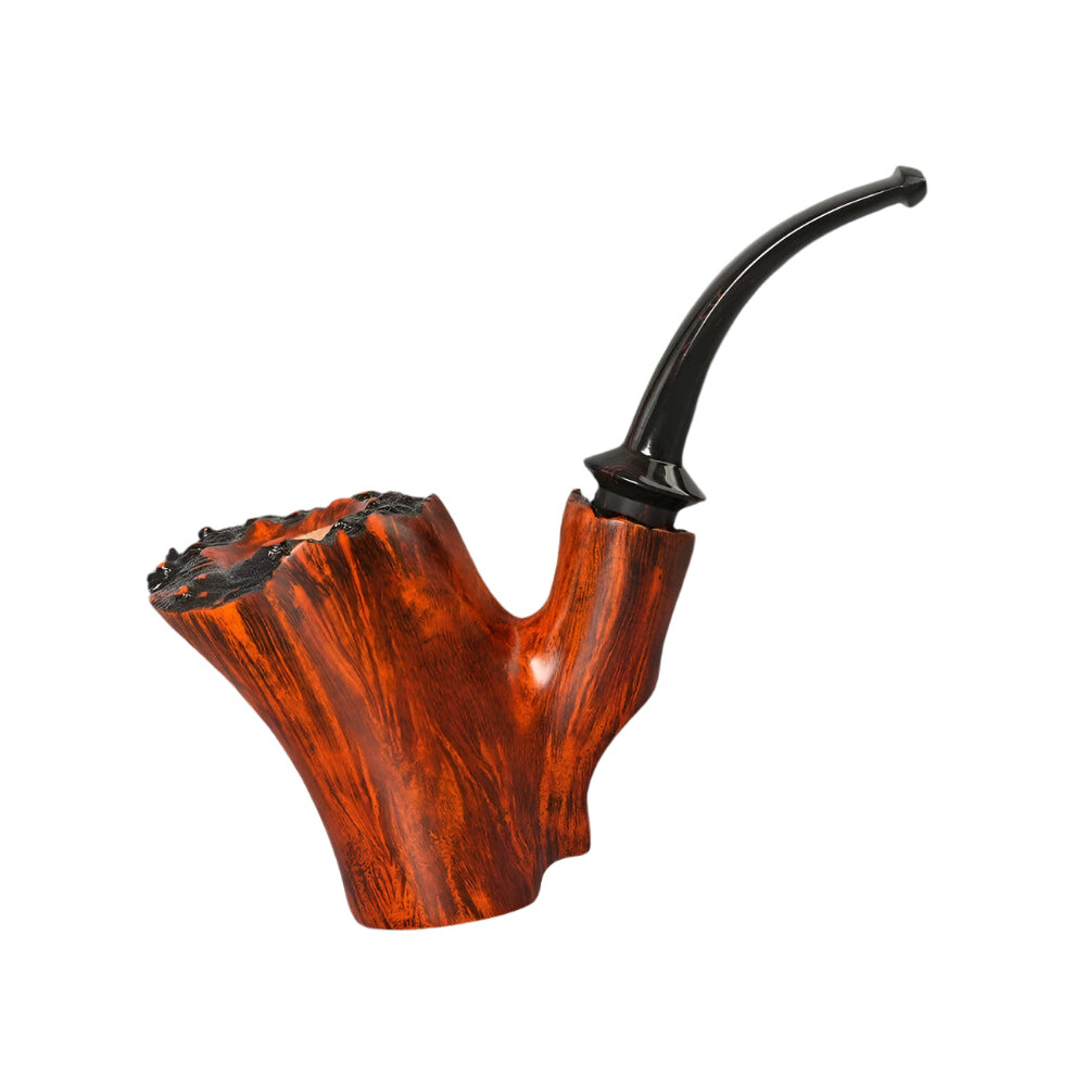 Handcrafted Briar Tobacco Pipe With Cumberland Mouthpiece - Perfect Christmas Gift For Pipe Enthusiasts 705353886959