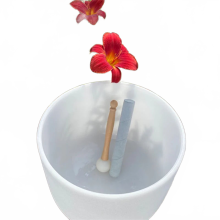 Premium 18-Inch Quartz Crystal Singing Bowl for Therapeutic Sound Healing
