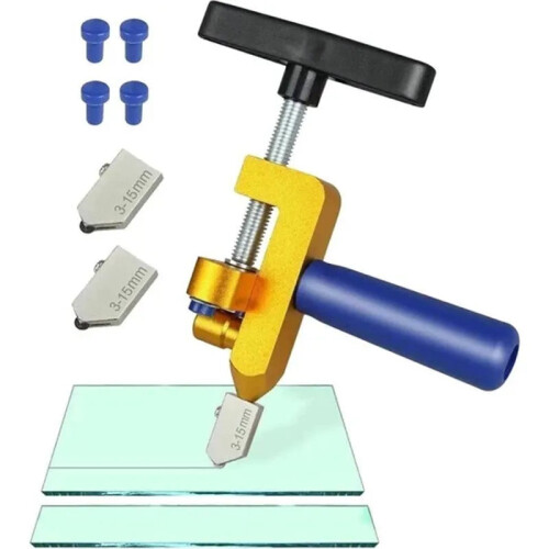 Compact Precision Ceramic & Glass Tile Cutter - Handheld Mini Tool