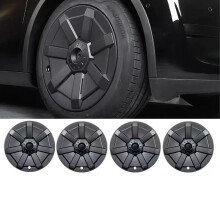 Set of 4 Upgraded 19-Inch Hubcaps for Tesla Model Y (2020-2024) - Wheel Cover Replacement & Decorative Accessories