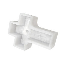 Crosses Rose Candle Making Mould Heat Resistant Silicone-A02