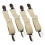 4pc Slip Resistant Elastic Shoe Back Strap Adjustable-cream 1