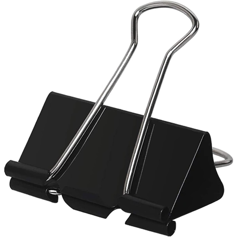 Secure Fastening Binder Clips, Tempered Steel Rust Resistant Paper Clamps For Office Supplies, Home And School Essentials 9454554460079