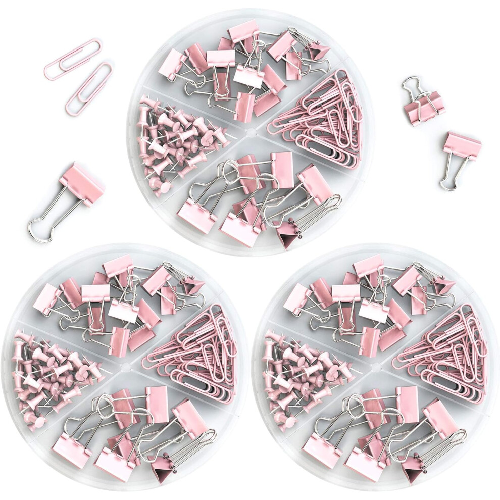Binder Clips Combo Set, Stylish Jumbo Paper Clips For Office, Exquisite Quality Assorted Size Paper Clips, Durable Vinyl Coated, High Quality Electrop 9454554461496