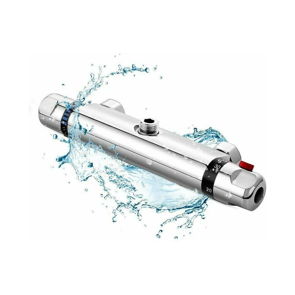 Temperature Control Mixing Valve For Touring Car, Solid Brass Shower Mixer With Comfortable Temperature, Ideal For Outdoor Adventures 9135470991372