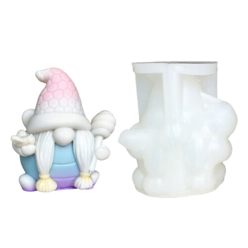 Santa Dwarf Candle Silicone Mold Multipurpose Silicone Mould for