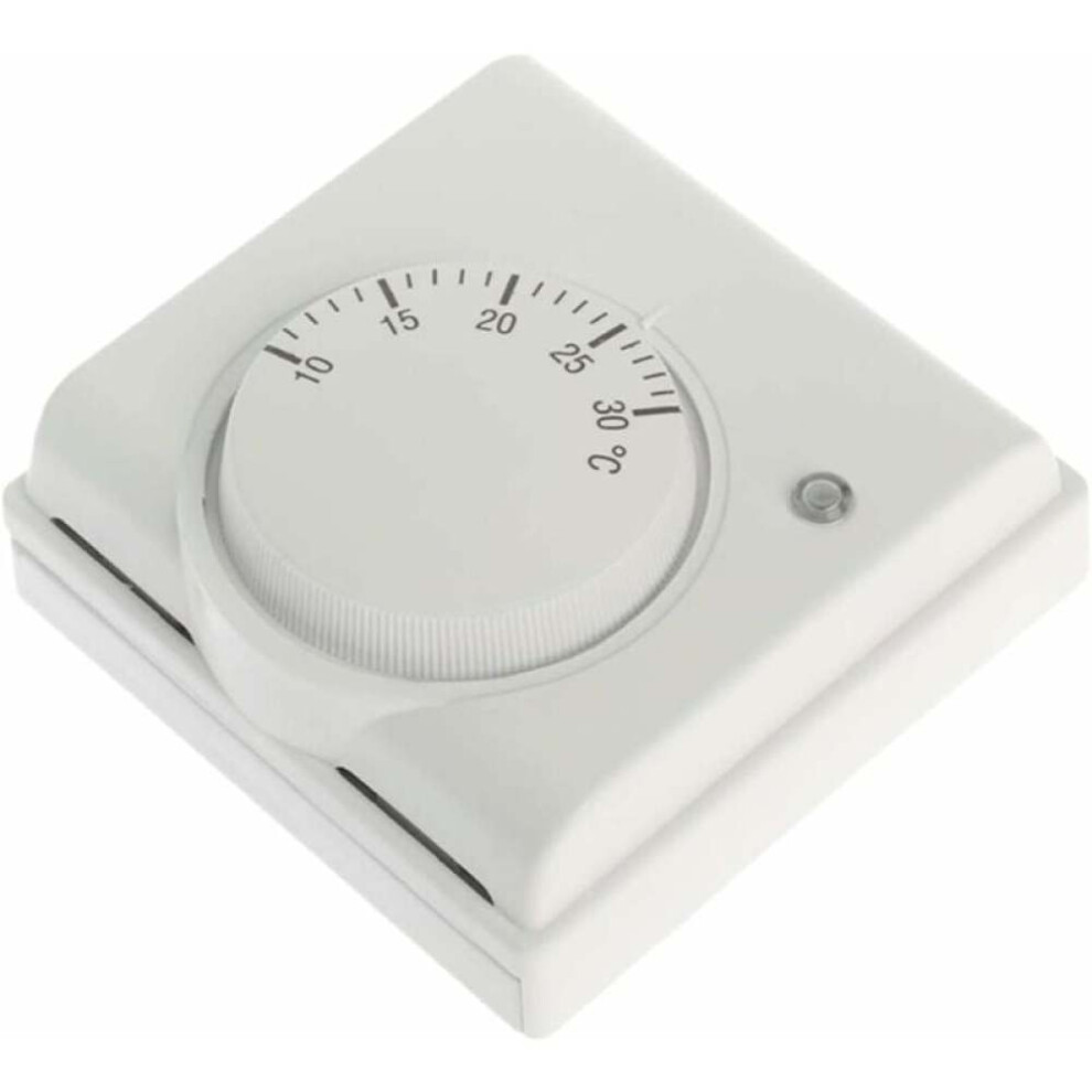 Temperature Controller For Radiant Floor Heating Systems, Adjustable Mechanical Thermostat With Mechanical Rotary Knob And Built In Sensor, 220V 6A Ma 9454554468501