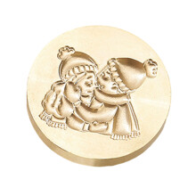 Valentines Day Series Sealing Wax Stamp Star Wax Seal-couple 3