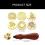 6Pcs Flower Sealing Stamp Handle with Wood Handle for Wedding 3