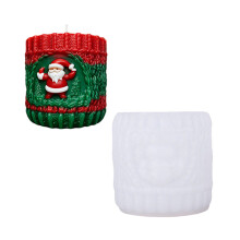 Christmas Cylindrical Candle Silicone Mold For Candle Soap