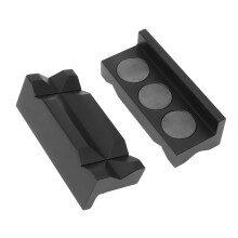 Insertos de TPU para mordentes de torno, com múltiplas ranhuras e texturas, núcleo robusto em liga de alumínio, base magnética para montagem
