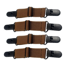 Slip Resistant Shoe Clip Elastic Bands Customizable-light brown