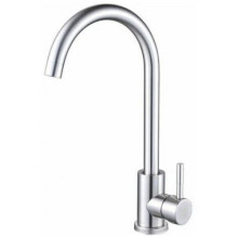 Single Handle Outdoor Faucet, Bar Sink Tap Stainless Steel Drip-free, 360 Degree Swivel Kitchen Prep Tap Easy to Install Leak-proof for Double Sinks