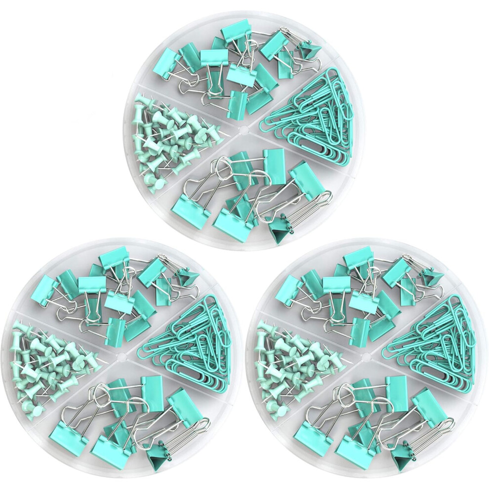 Binder Clips Combo Set, Stylish Jumbo Paper Clips For Office, Exquisite Quality Assorted Size Paper Clips, Durable Vinyl Coated, High Quality Electrop 9454554461489