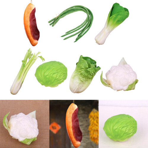 PU Vegetable for for Basket Display Thanksgiving-Green cabbage 2