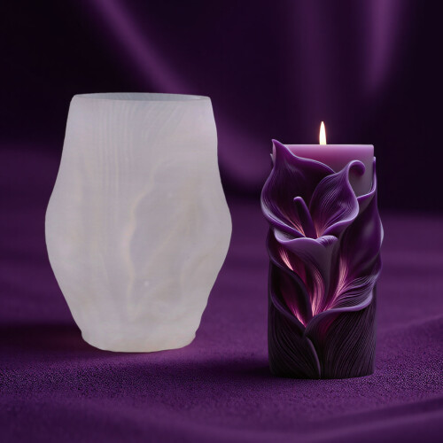 Embossed Candle Making Mould Calla Lilys Designs Suitable For 1