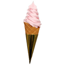 Artificial Ice Cream Model for Photography Props, Fake-Pink