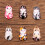 6Pcs Cats Stitching Marker Charm Locking Stitching Marker with 6