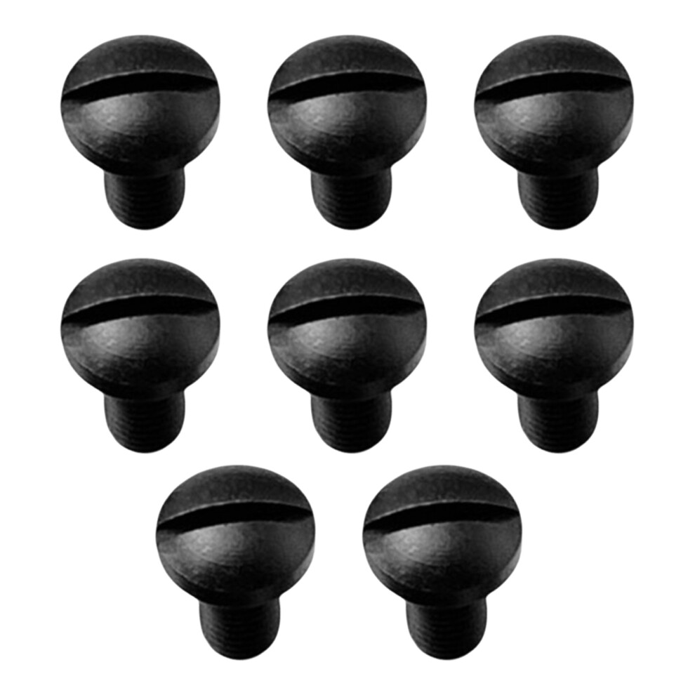 8Pcs Slotted Screws Bolts Kit Replacement For 1911 Grips-Black 7696000713892
