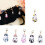 6Pcs Cats Stitching Marker Charm Locking Stitching Marker with 2
