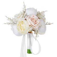 Wedding Bouquets with Ribbon for Bride, Artificial Flower-5893