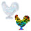Rooster Figurine Silicones Molds for Making Candle Soap Epoxy 1