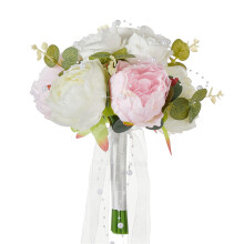 Artificial Flower Bridal Bouquets for Wedding,-5898 pink