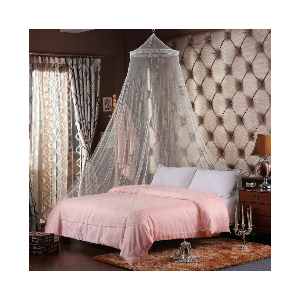 Dreamy Princess Canopy, Bed Canopy Mosquito Net For Girls Room Decor, Finest Mesh For Air Circulation And Insect Prevention, Easy Installation With Ho