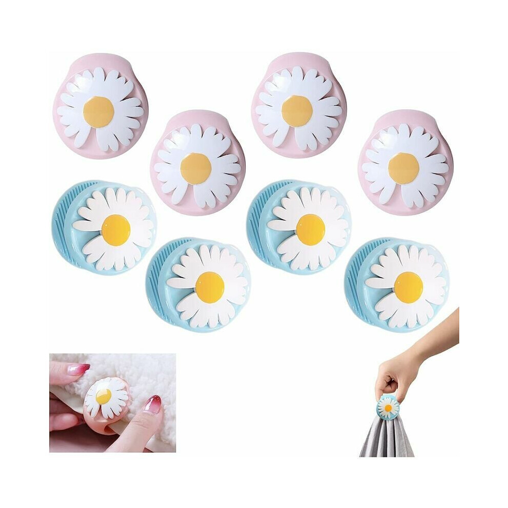 Quilt Fixing Clips with Daisy Design, Foldable Hair Brushes for Quick Touch-Ups Anywhere