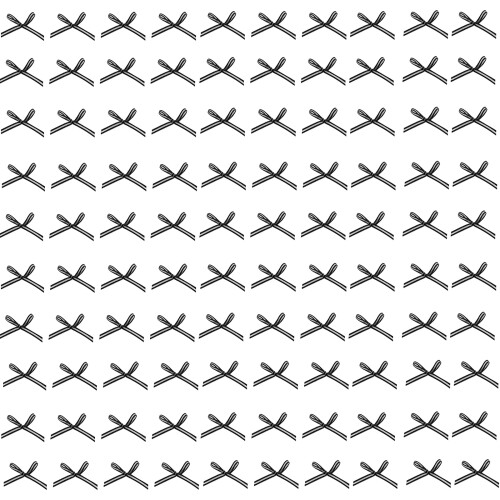 10pc/50PCS/100PCS Bowknot Patches for Make Glove-Black 100
