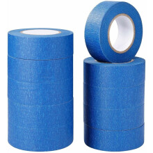 Cinta de pintor flexible y sin rayas, muy fácil de quitar, juego de 24 mm  20 m, adecuada para pintura y decoración a corto plazo, fácil