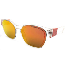 SUPERDRY Sunglasses X MONO Crystal Clear Orange with Red Mirrored Lenses 113
