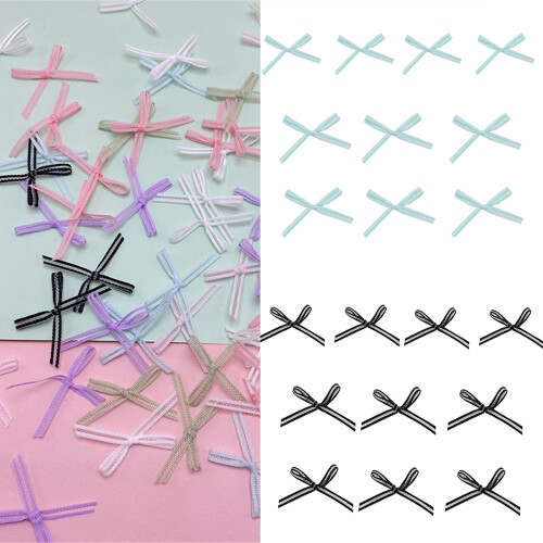 10pc/50PCS/100PCS Bowknot Patches for Make Glove-Black 100 2