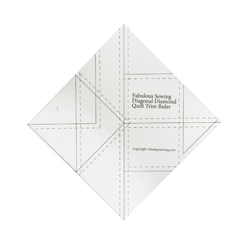 Quilting Ruler Acrylic Patchwork-    Small diagonal ruler