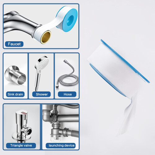 Ταινία PTFE ανθεκτική στη διάβρωση, εύκολη στην αφαίρεση ταινία υδραυλικών, 2