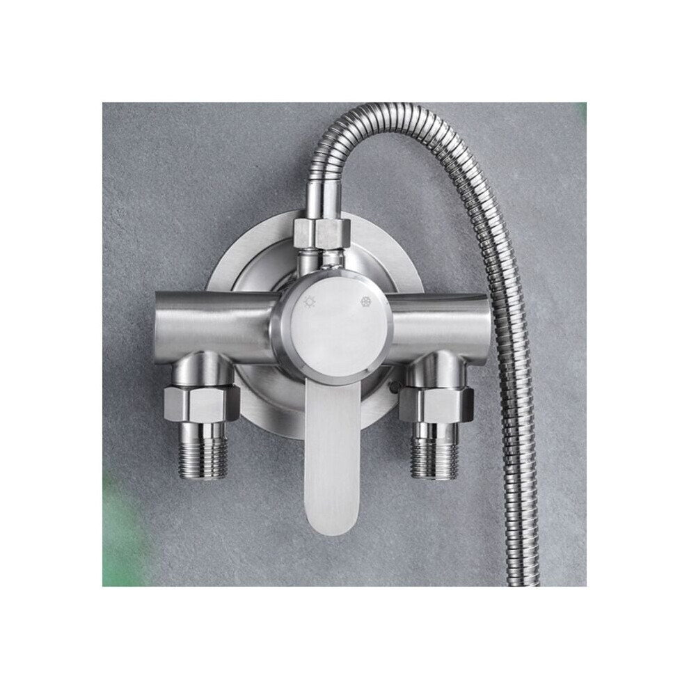Single Handle Design Enhances Convenience, Wall Mount Shower Faucet Offers Seamless Control Over Hot And Cold Water, Sus 304 Stainless Steel Ensures R 9135470993345