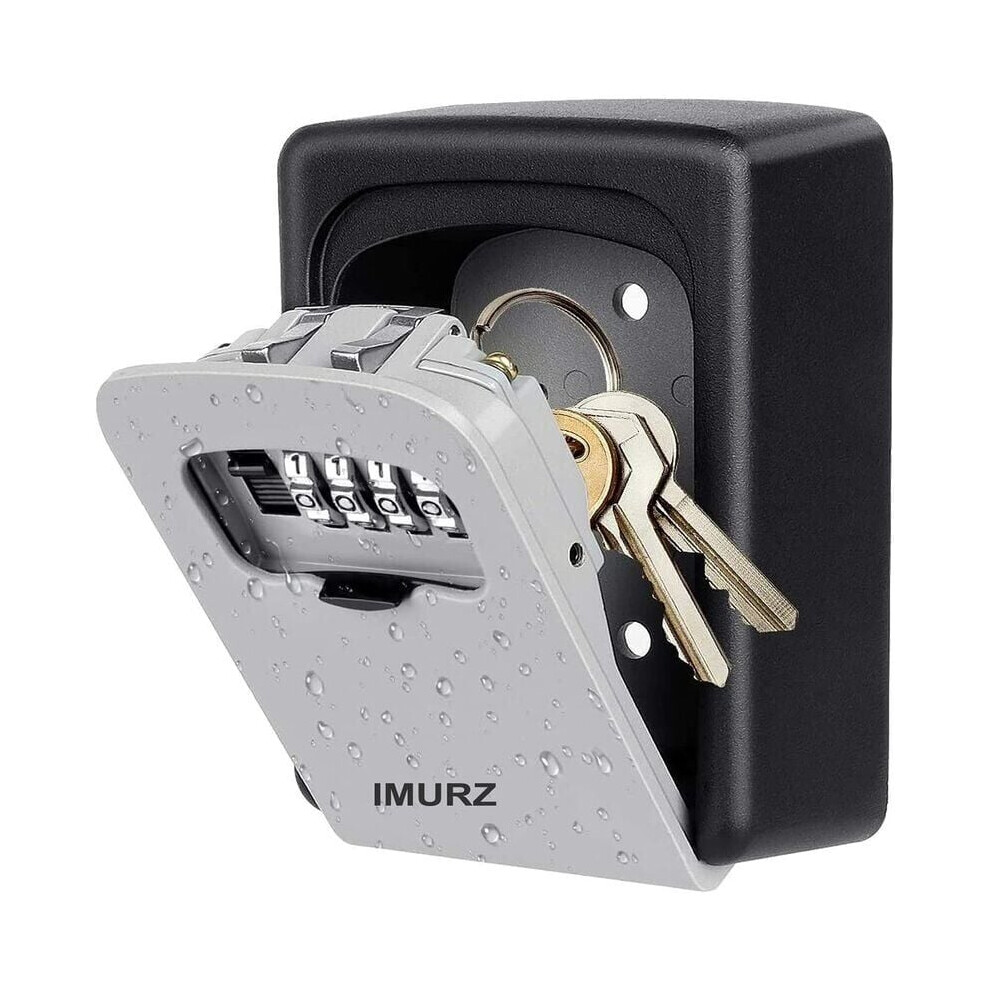 Resettable Code Vault, High Security Lock Box For Keyless Entry, Durable Sturdy Design With Weatherproof Protection, Five Key Capacity, Heavy Duty Ste 9454554473192