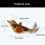Cats Interactive Bird Toy for Indoor Play Exercise Toy-brown 4