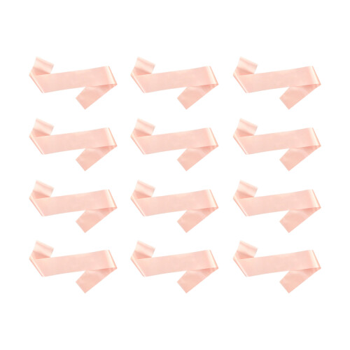 Blank Adjustable Ribbon Straps 12 Color Option Soft-Champagne