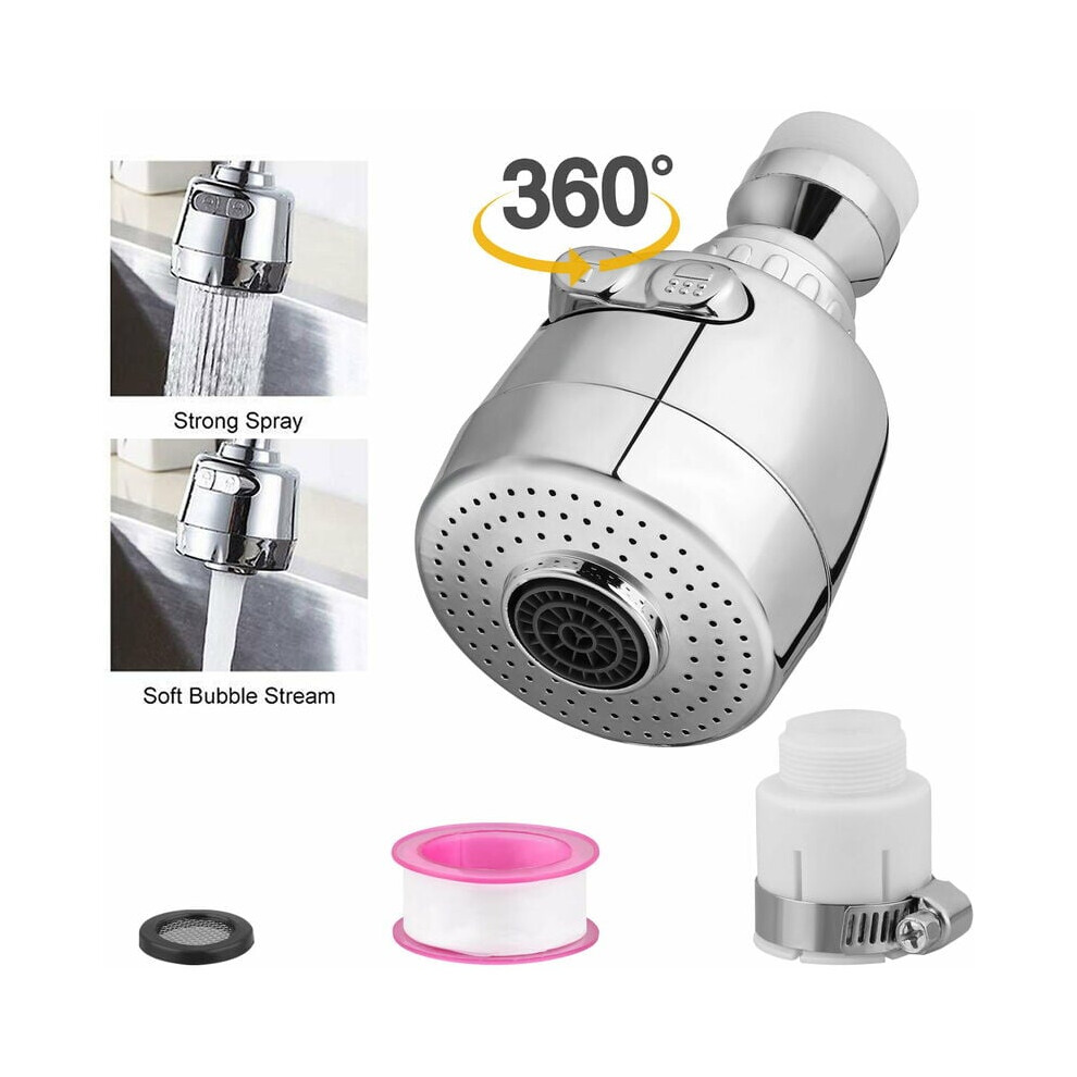Adjustable Spray Modes Faucet Extender, Ergonomic Design Water Saving Flexible Nozzle For Kitchen Sink, Bathroom Faucet (360 Degree Rotatable, Stainle 9135470993611