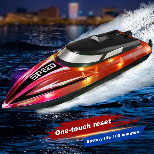 Τηλεκατευθυνόμενο Jet Boat Γρήγορης Ταχύτητας για Ενήλικες & Παιδιά, Φορητή Βαλίτσα 2