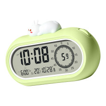 Multifunction Alarm Clock Ambients Nightlight Timer Clock-Green