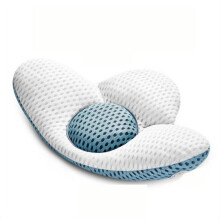 Ergonomisches Lendenkissen, konturiertes Rückenkissen aus Memory-Schaum zur Schmerzlinderung, atmungsaktiver Netzbezug für Bürostuhl, Auto, Sofa