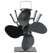 Ventilatore per stufa a legna alimentato a calore, ventilatore per camino a basso consumo energetico con funzionamento silenzioso per la circolazione