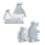 Bear Penguins Candle Holder Mold for DIY Tealight Holder-A 2